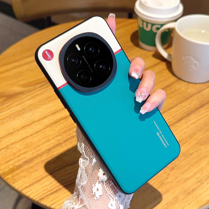 Applicable To Honor Magic7/7pro Mobile Phone Case Color Matching Honor Magic6/6pro Plain Leather Magic6 Extreme Edition