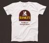 Banks's Beer T Shirt 550 Retro 70s Traditional Draught Robert Plant Zeppelin New