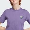 Adidas Originals Graphic Tee Cartoon Logo Print Sports Round Neck Short Sleeve T-Shirt Women Tops Tech-Purple IN4126