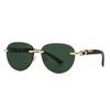 Metal Round Sunglasses Retro European American Star Trendy Street Style Fashion Sunglasses 3073