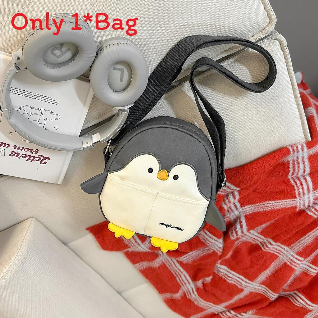 Cartoon Penguin Seal Shark Backpack With Creative Shark Design For School And Travel Use