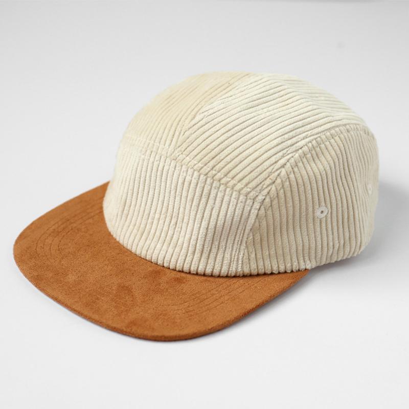 Retro Cap Colorful Corduroy 5 Panel Baseball Cap Hip Hop Custom Snapback Hat For Women Men
