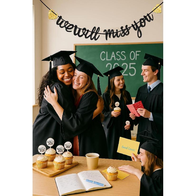 We Will Miss You Banner for Retirement Party Decorations – Going Away Party Decor for Coworker, College Send Off, Goodbye Banner, Farewell Sign,