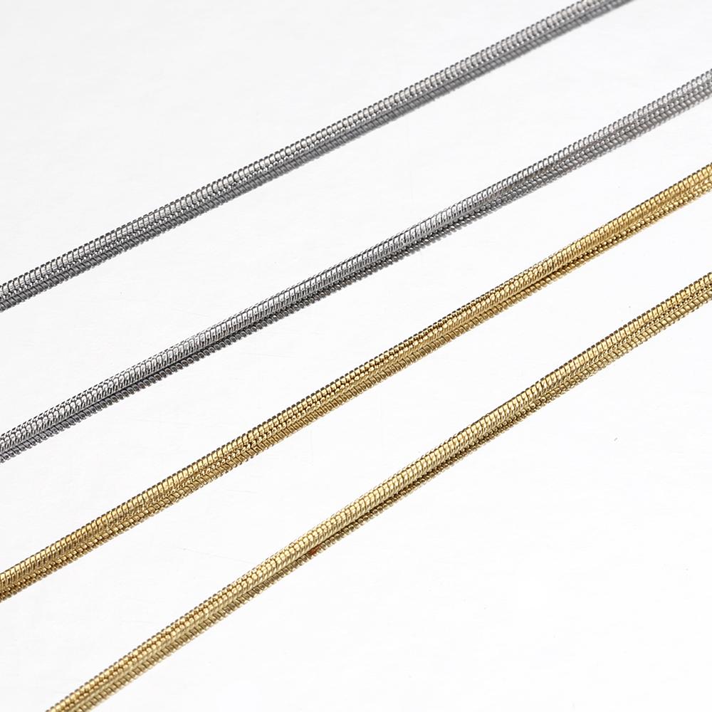 10pcs 5pcs Stainless Steel Snake Chain Necklace Chains for DIY Jewelry Making Findings Pendants Chain Lobster Clasps