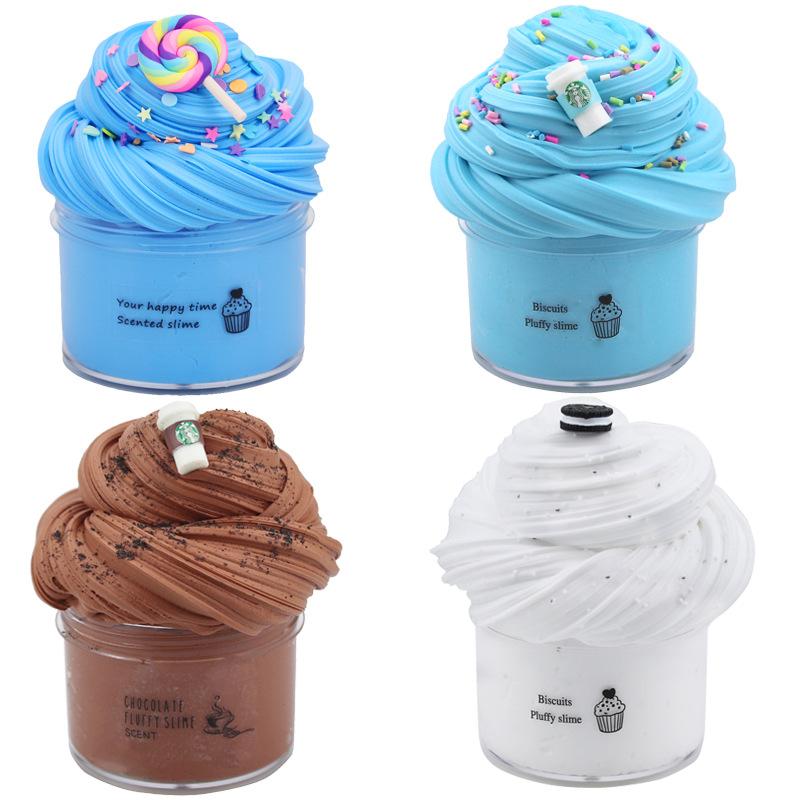 Slime Set with 4-Pack Butter Slimes Soft Slime Toys Safe Color Toys Super Soft and Non-Stick DIY Surprise Slimes