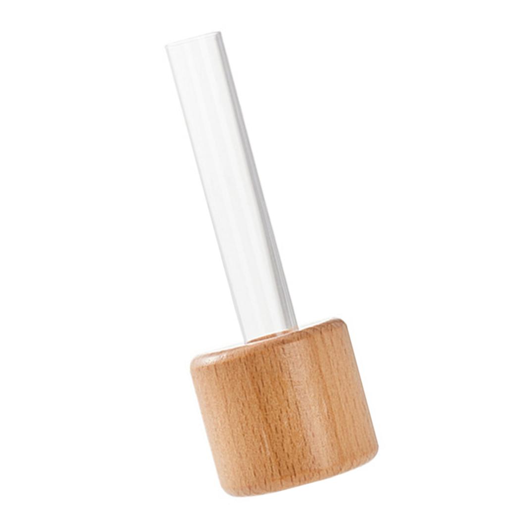 Wood Test Tube Magnetic Vase for Refrigerator Hydroponic Flower Arrangement Creative Mini Planter Fridge Magnet Decors