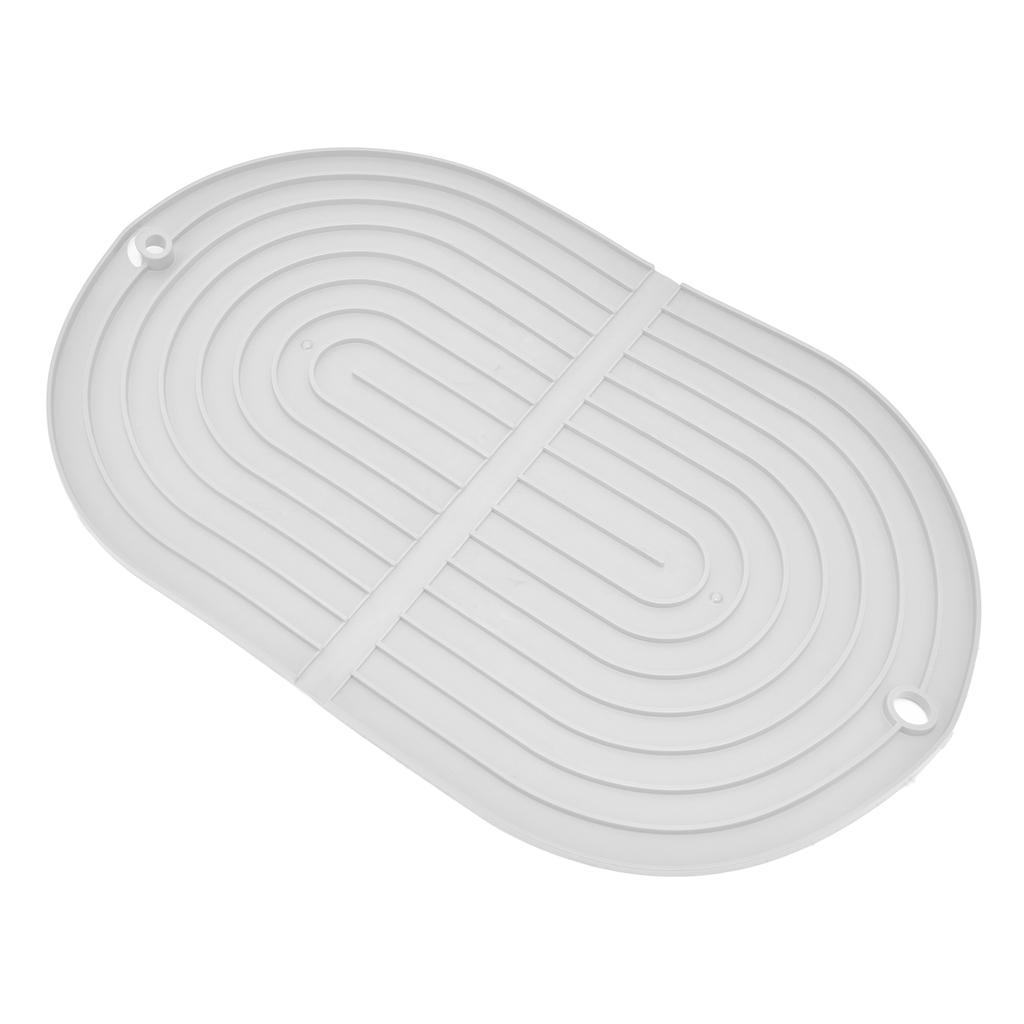 Multifunctional Dish Drying Mat Foldable Dish Drying Pad Heat Insulation Cup Pot Mat for KitchenWhite