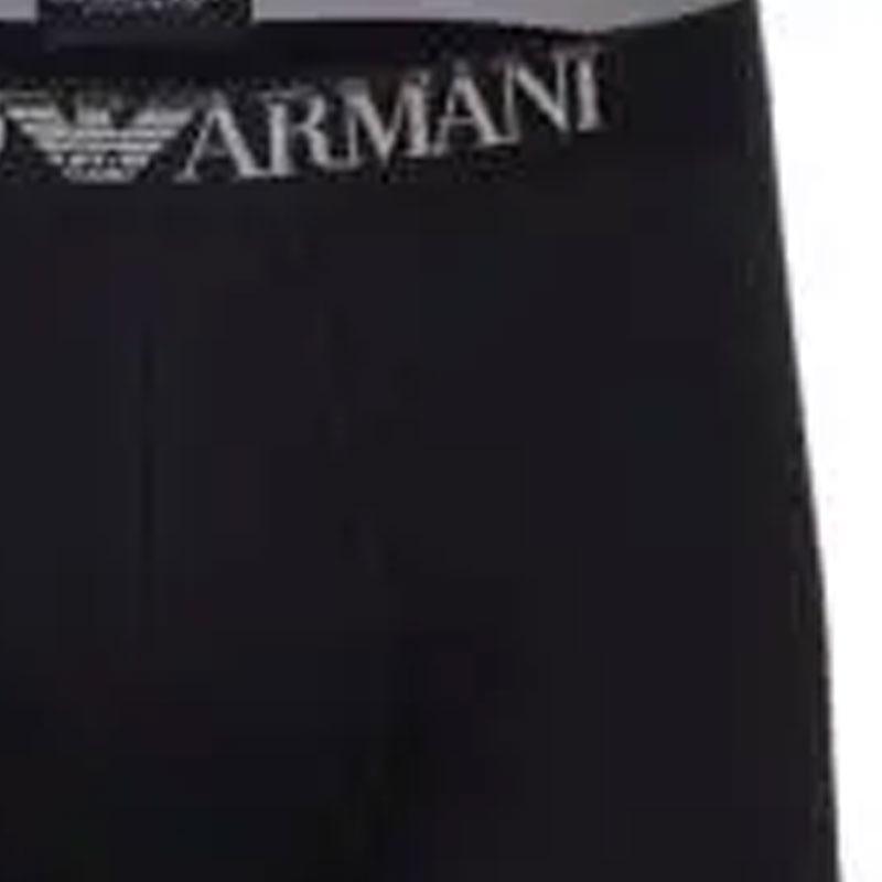 Emporio Armani Letter Print Slim Fit Boxer Briefs 2-Pack Men underwear Black 112023-4R502-07320