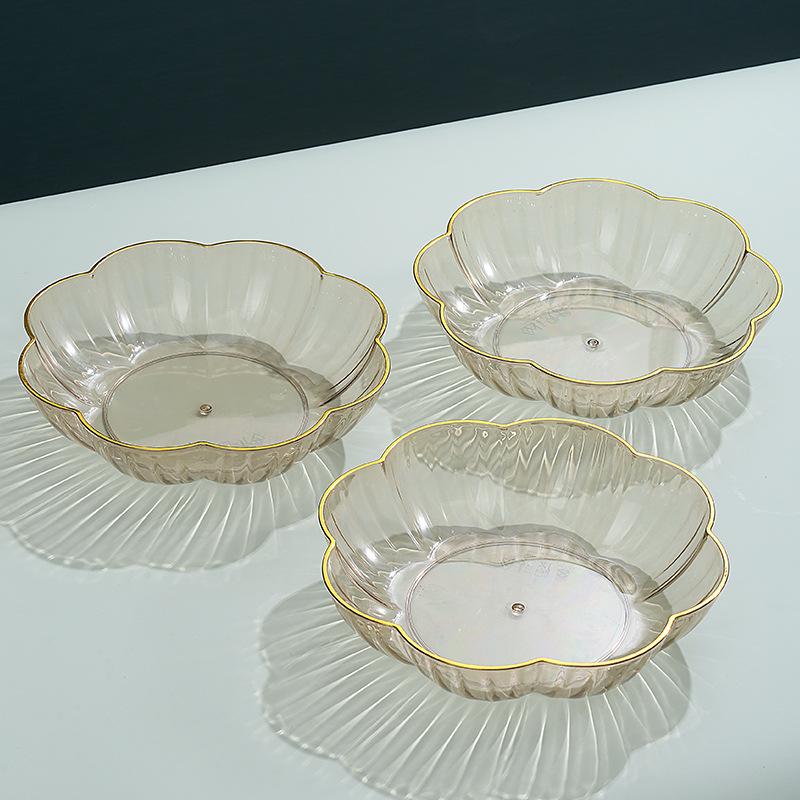 Fruit Plate Household Living Room Coffee Table Fruit Plate High-End Fruit Basin Plate Snack Plate Fruit Basket Fruit Basin