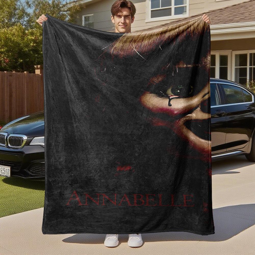 1PC Annabelle Outdoor Flannel Blanket Soft Plush Decor for Picnics, camping,Bedroom, Playroom, Office1238A