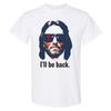 Jesus I'll Be Back Christian T Shirt Funny Faith Cross Sunglasses Easter Tee