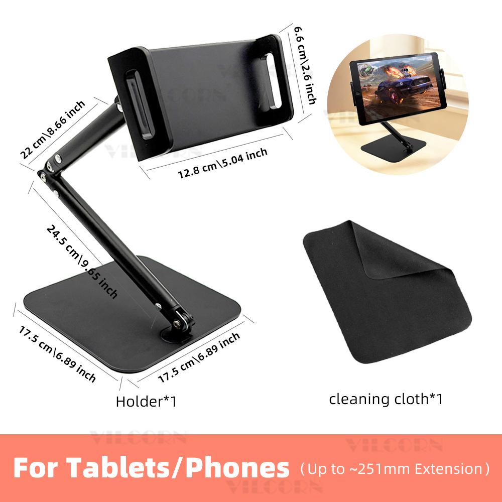 Tablet bracket 360°Rotating Folding Adjustable Desk Holder Ultra-stable no Wobble Sag Holder For Phone IPad Switch Accessories