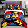 3pcs Duvet Cover Set (1*Duvet Cover + 2*Pillowcase, Without Core), Wolverine Print Bedding Set, Bedroom Decor, All‑Season, Gift