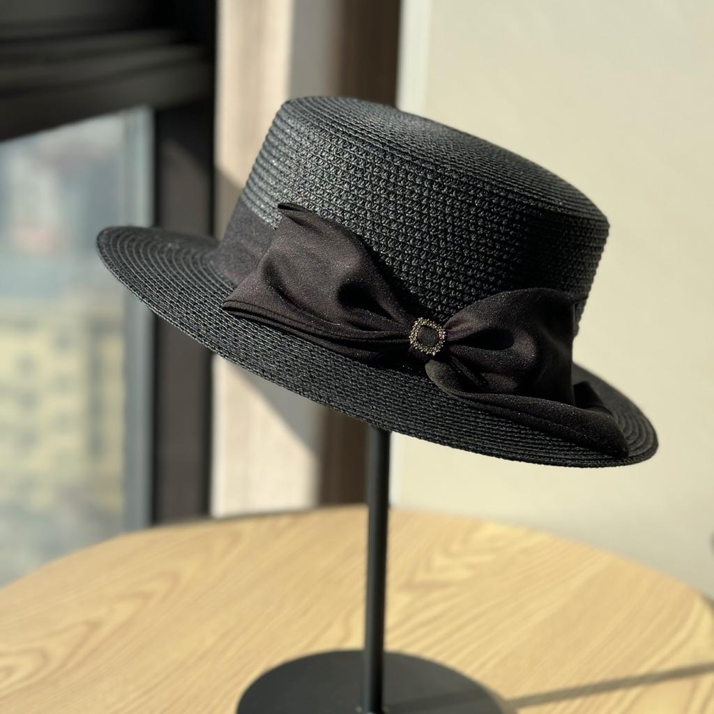 French Straw Top Hat Women's Spring Summer Straw Hat Fashion Sunshade Sun Protection Hat Casual