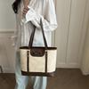 Fashion commuter largecapacity bag women's spring new foreignstyle shoulder bag college student portable tote bag