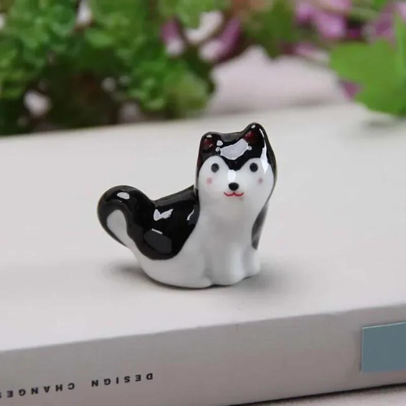 5pcs Ceramic Dog Chopstick Rack Knife Spoon Chopstick Holder Pen Rest Pillow Kitchen Tabelware Table Decor