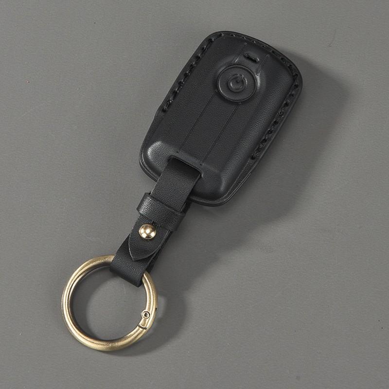 Premium Genuine Leather Key Case Cover Yamaha XMAX 300 NVX 155 NMAX Motorbike Keys Round Snap