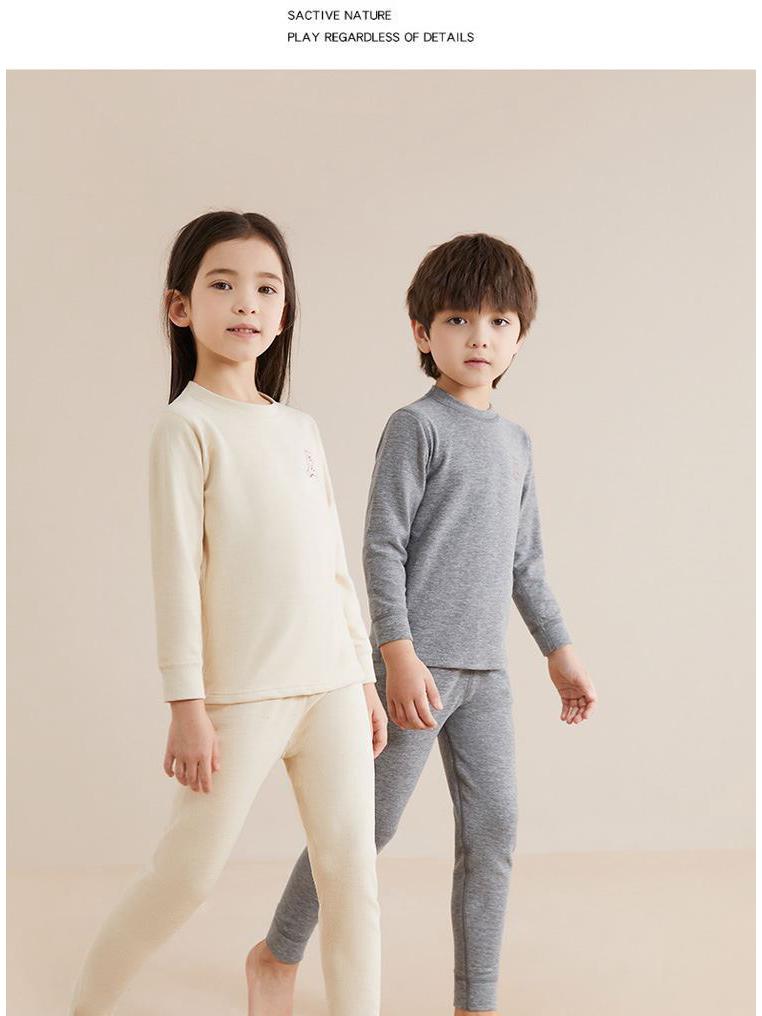 Autumn Thermal Underwear Set for Girls (Ages 2-12)