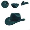 Adult Cowboy Hat, Wide Brim Western Headwear, Lightweight And Sturdy Polyester Party Suitable