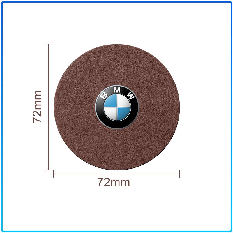 Car Nice Non-slip Water Coasters Insulation Pad Decorative Water Coaster Sticker For BMW M Performance 1 3 5 7 Series M3 M4 M5 M6 X1 X3 X5 X6 X7 E30