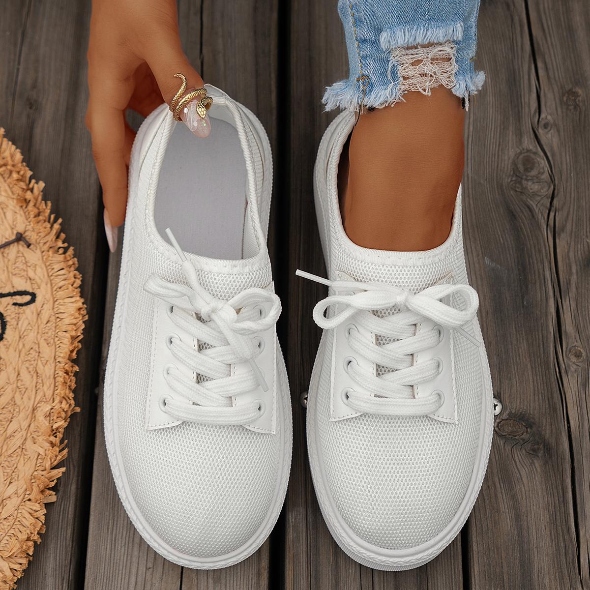 

Мода 23 Осень Новинка Импортная Торговля Большие Женские Толстые Подошвы Шнуровка Повседневная Спортивная Обувь для Европейской и Американской Верхней Одежды 43 белый