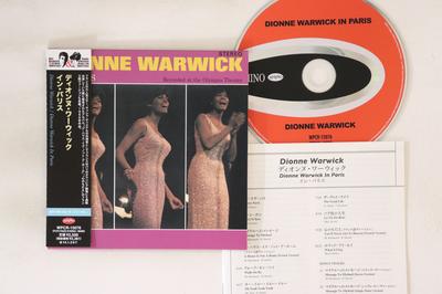 CD DIONNE WARWICK - Dionne Warwick Στο Παρίσι WPCR15076 RHINO 2013 Ιαπωνία Obi Soul/Funk Μεταχειρισμένο