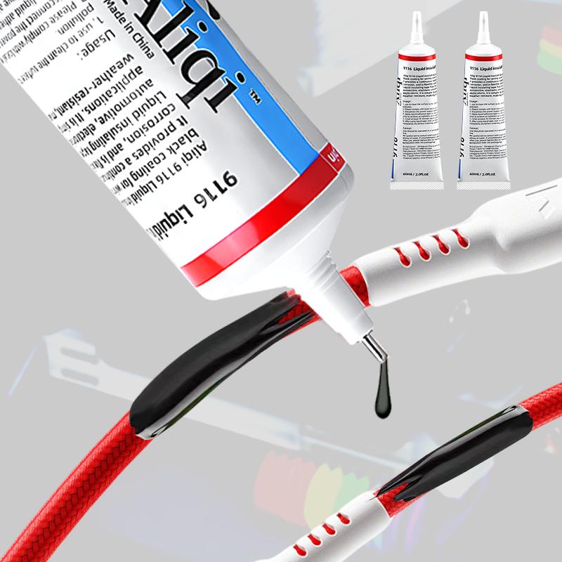 Bandă electrică lichidă rezistentă la apă Cablu izolator din cauciuc Strat de sârmă Adeziv Izolație Adezivi Sigilant Home Fix Linie Adeziv