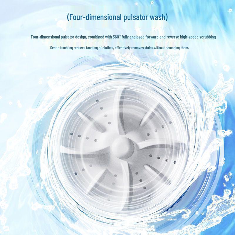 Portable Mini Wash Cup: Wireless, No-Installation Laundry Machine for Socks and Underwear