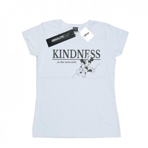 Disney Womens/Ladies Minnie Mouse Kindness Is Rich Cotton T-Shirt
