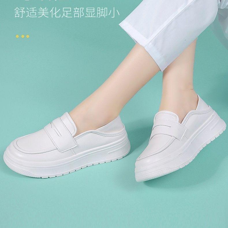 Internet Celebrity White Nurse Shoes Women's Soft Sole Breathable Deodorant Non-slip 2025 Summer New Fashion Medical Work Shoes