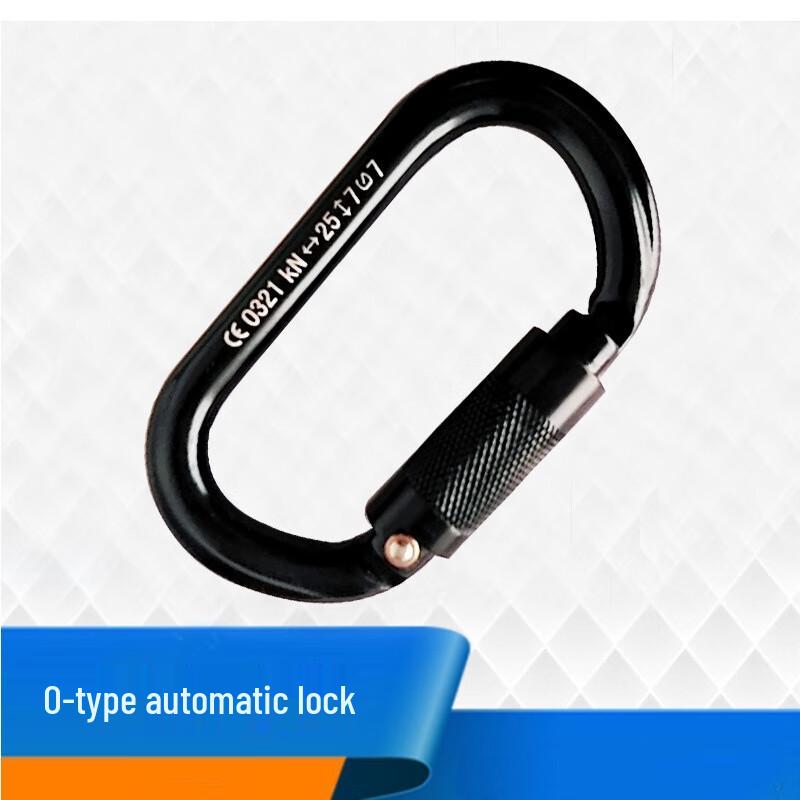 OLOMM Rock Climbing Auto-Locking Carabiner Standard