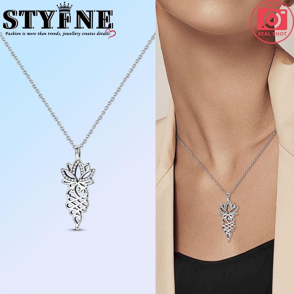 Authentic Original Copper Metal Shining Golden Stone Pink Lotus Pearl Pendant Bead Component Women's Necklace Elegant Anniversary Birthday Perfect
