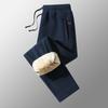 Herren Winter Fleece Gefüttert Locker Lässig Sporthosen