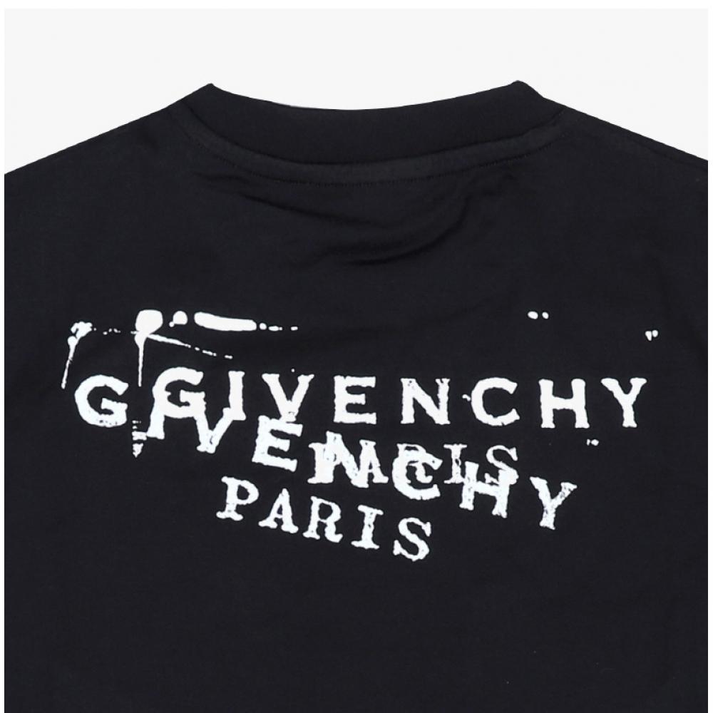 Givenchy Women Short Sleeve Tee Stamp Logo 001
