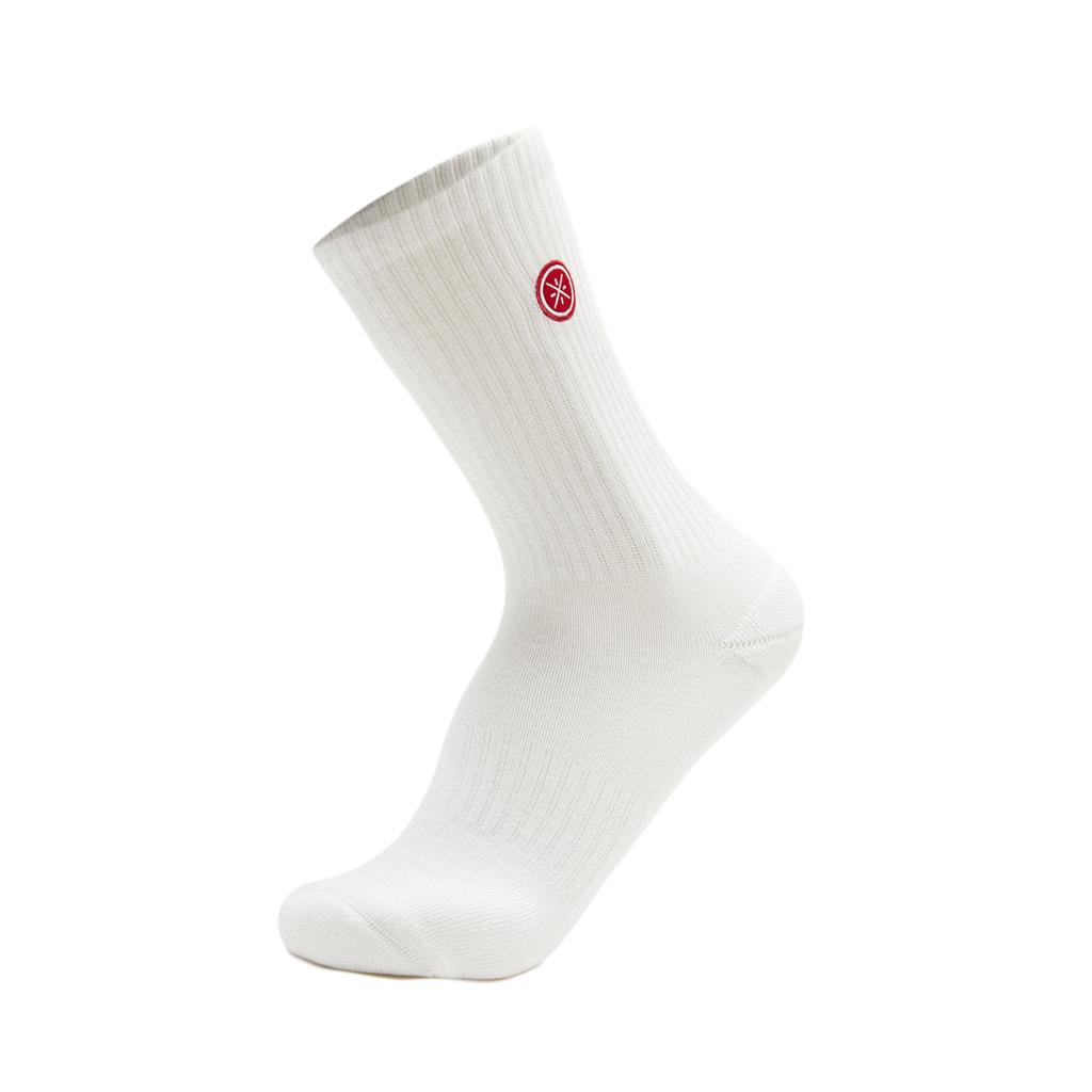 Li Ning Crew Socks Unisex 1 Pack White AWLU013-3
