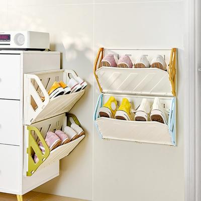 Space Saving Over The Door Shoe Shelf Foldable Storage Unit for Footwear Large Capacity Home Decoration