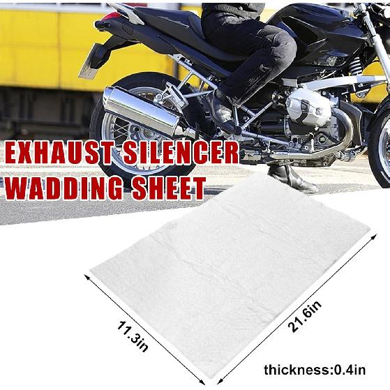 Muffler Mat, Motorcycle Fiberglass Exhaust Muffler Mat, Silencer Packing For 2-Stroke 4-Stroke ATV Dirt Bike For Exhaust Pipe Wrap Mufflers,