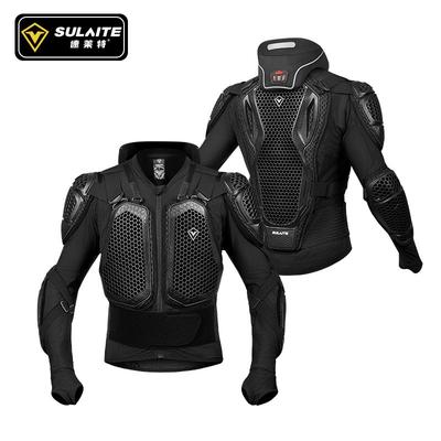 Motorcycle Armor Jacket With Neck Guard Off-Road Riding TPV Protective Gear Men Slim Fit Crash Protection