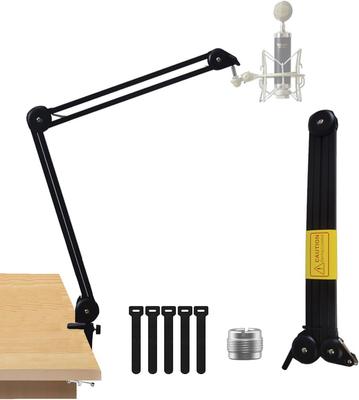 CoonasstoV Microphone StandArm, Desktop Folding Microphone Arm  52cm Extra-Long Folding Arm, C-Clamp Structure, Compatible with 38" and 58"