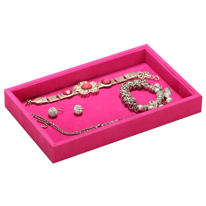 Маленький открытый поднос для украшений - поднос-витрина для украшений - плоский пустой поднос для украшений и аксессуаров - подставка для украшений 24*14*3cm