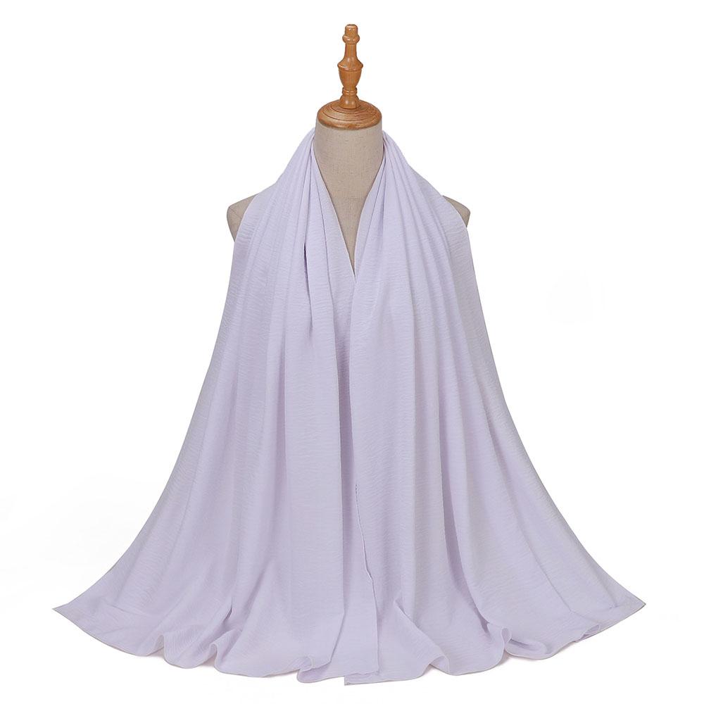 High Quality Muslim Crinkled Hijab Veils For Women Ladies Plain Scarf Winter Shawl Luxury Lady Wrap Scarf Supplier