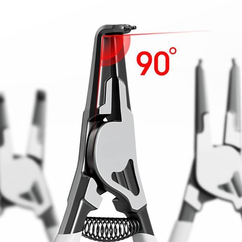 Circlip Pliers Set High Precisions Designs Complete Industrial Expansion Pliers for Internal & External Retaining Rings