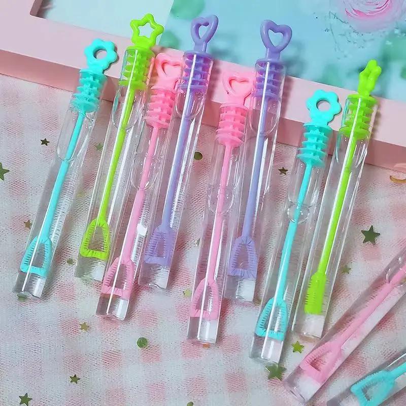 Mini Bubble Stick Unbreakable Bubble Water Children Bubble Blowing Toys Parent Child Game Outdoor Wedding Toys With Bubble Water