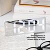 Ins Silent Night Light LED Digital Clock Minimalist Mirror Design for Desk