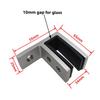 Stainless Steel Glass Clamp Clip 90 Degree Heavy Duty Glass Clip  For Railing