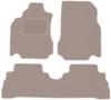 Beige Velour Floor Mats For: Nissan Cube Z12 Keicar (2008-2011)