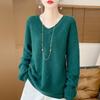 Women's Cashmere Sweater Qinghe Cashmere 30% Cashmere 70% Wool Autumn and Winter Pullover Warm and Fashionable