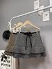 Women's Korean-Style Polka Dot Wool Skirt: Sweet, Versatile Patchwork A-Line for Autumn/Winter