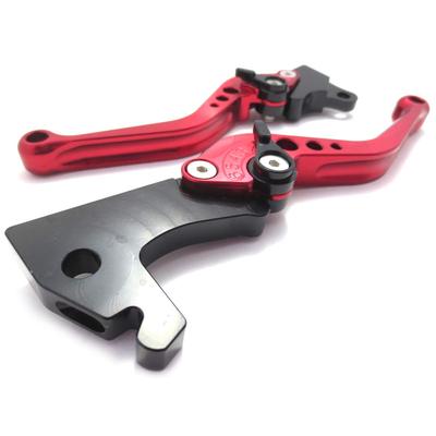 MAXIMASELECT Brake Levers with Angle Front and for Yamaha Cygnus GTR and Right Adjustment, Rear, X/SR SE12J/SE44J (Left Set) (Red)