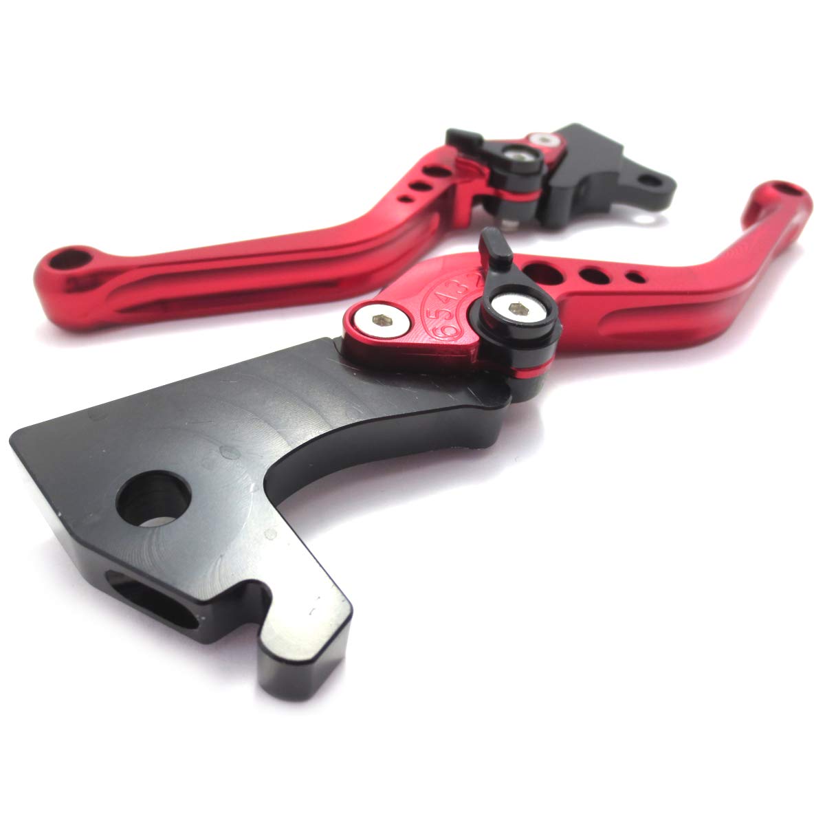 

MAXIMASELECT Adjustable Brake Lever Set and for Honda Cygnus GTR (Front Rear) X/SR (SE12J) / (SE44J) (Red)